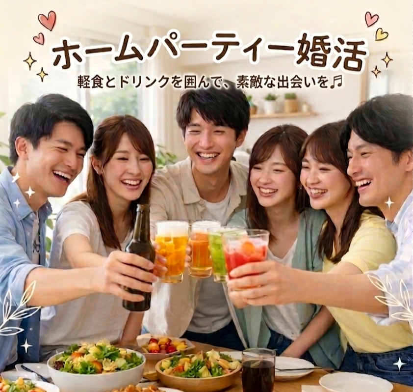 ５月２３日(土)１８：００  ☆飲食付 ホームパーティ婚活☆